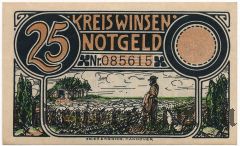 Винзен (Winsen), 25 пфеннингов 1921 года
