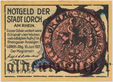 Лорх (Lorch), 25 пфеннингов 1921 года