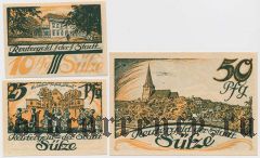 Зюльце (Sülze), 3 нотгельда 1922 года