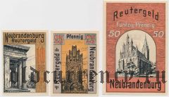 Нойбранденбург (Neubrandenburg), 3 нотгельда 1922 года