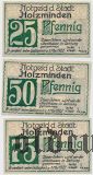 Хольцминден (Holzminden), 3 нотгельда 1922 года