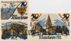 Марлов (Marlow), 3 нотгельда 1922 года