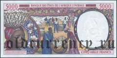 Центральн Африканские Штаты, Габон, 5000 франков 2000 года