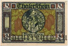 Тале (Thale), 3 марки 1921 года