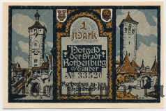 Ротенбург (Rothenburg), 1 марка 1921 года