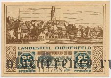 Биркенфельд (Birkenfeld), 25 пфеннингов 1921 года