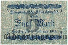 Эльберфельд (Elberfeld), 5 марок 1918 года