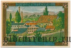 Веддерслебен (Weddersleben), 25 пфеннингов 1921 года