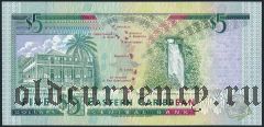 Восточные Карибы, Монтсеррат, 5 долларов (1993) года