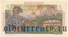 Мартиника, 5 франков (1947-49) года
