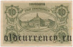 Эммендинген (Emmendingen), 10 марок 1918 года. Вар. 2