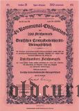 Deutschen Centralbodenkredit, Berlin, 4% Kommunal-obligation, 200 reichsmark 1941