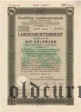 Preussische Laandesrentenbank, Берлин, 500 goldmark 1931 года