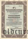 Landesbank der Provinz Westfalen, 1000 reichsmark 1941