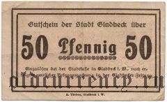 Гладбек (Gladbeck), 50 пфеннингов 1920 года