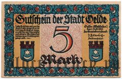 Эльде (Oelde), 5 марок 1921 года