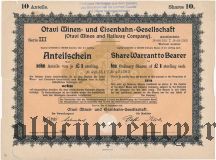 Otavi Minen- und Eisenbahn-Gesellschaft, 10 стерлингов 1921 года