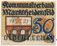 Марктхайденфельд (Marktheidenfeld), 50 пфеннингов 1921 года