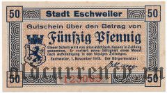 Эшвайлер (Eschweiler), 50 пфеннингов 1918 года