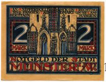 Мюнстер (Münster), 2 марки 1921 года