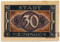 Майнинген (Meiningen), 30 пфеннингов 1921 года
