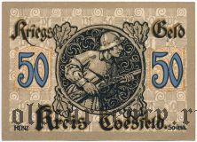 Косфельд (Coesfeld), 50 пфеннингов (1920) года
