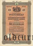 Landwirtschaftlichen Kreditvereins Sachsen, 500 reichsmark 1938