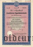 Frankfurter Hypothekenbank, 100 reichsmark 1938