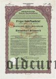 Deutschen Hypothekenbank, Meiningen, 8% iger Gold Pfandbrief, 100 goldmark 1928