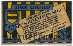 Крефельд (Crefeld), 50 пфеннингов 1921 года