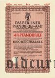 Das Berliner Pfandbrief-Amt, 1000 рейхсмарок 1941
