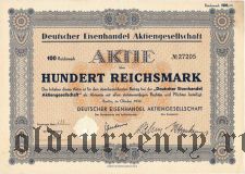 Deutscher Eisenhandel, 100 reichsmark 1932