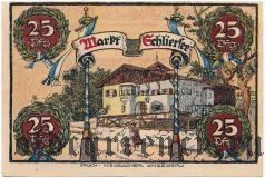 Шлирзе (Schliersee), 25 пфеннингов 1921 года