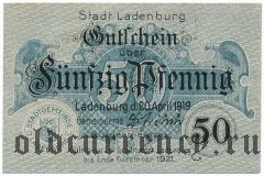 Ладенбург (Ladenburg), 50 пфеннингов 1919 года