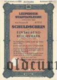 Leipziger Stadtanleihe, 1000 reichsmark 1928