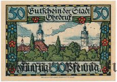 Ордруф (Ohrdruf), 50 пфеннингов 1921 года