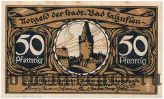 Бад-Зальцуфлен (Bad Salzuflen), 50 пфеннингов 1921 года