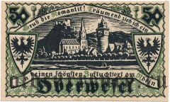 Обервезель (Oberwesel), 50 пфеннингов 1921 года