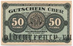 Ашерслебен (Aschersleben), 50 пфеннингов 1917 года