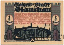 Глаухау (Glauchau), 50 пфеннингов 1921 года