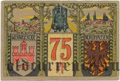 Вернигероде (Wernigerode), 75 пфеннингов 1921 года