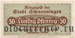 Швеннинген (Schwenningen), 50 пфеннингов 1919 года