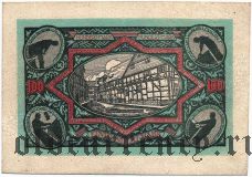 Остервик (Osterwieck), 100 марок 1922 года. На коже