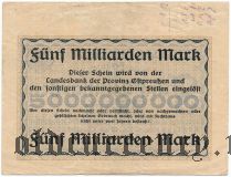 Калининград (Königsberg), 5.000.000.000 марок 1923 года
