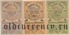 Австрия, антисемитские нотгельды, 10, 20 и 50 геллеров 1920 года