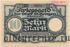 Санкт-Георген (St. Georgen), 10 марок 1918 года