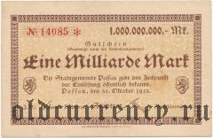 Пассау (Passau), 1.000.000.000 марок 1923 года