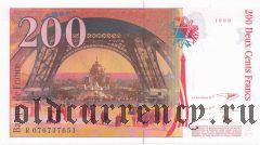Франция, 200 франков 1999 года