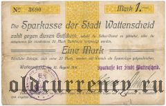 Ваттеншайд (Wattenscheid), 1 марка 1914 года