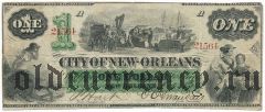 США, City of New-Orleans, 1 доллар 1862 года